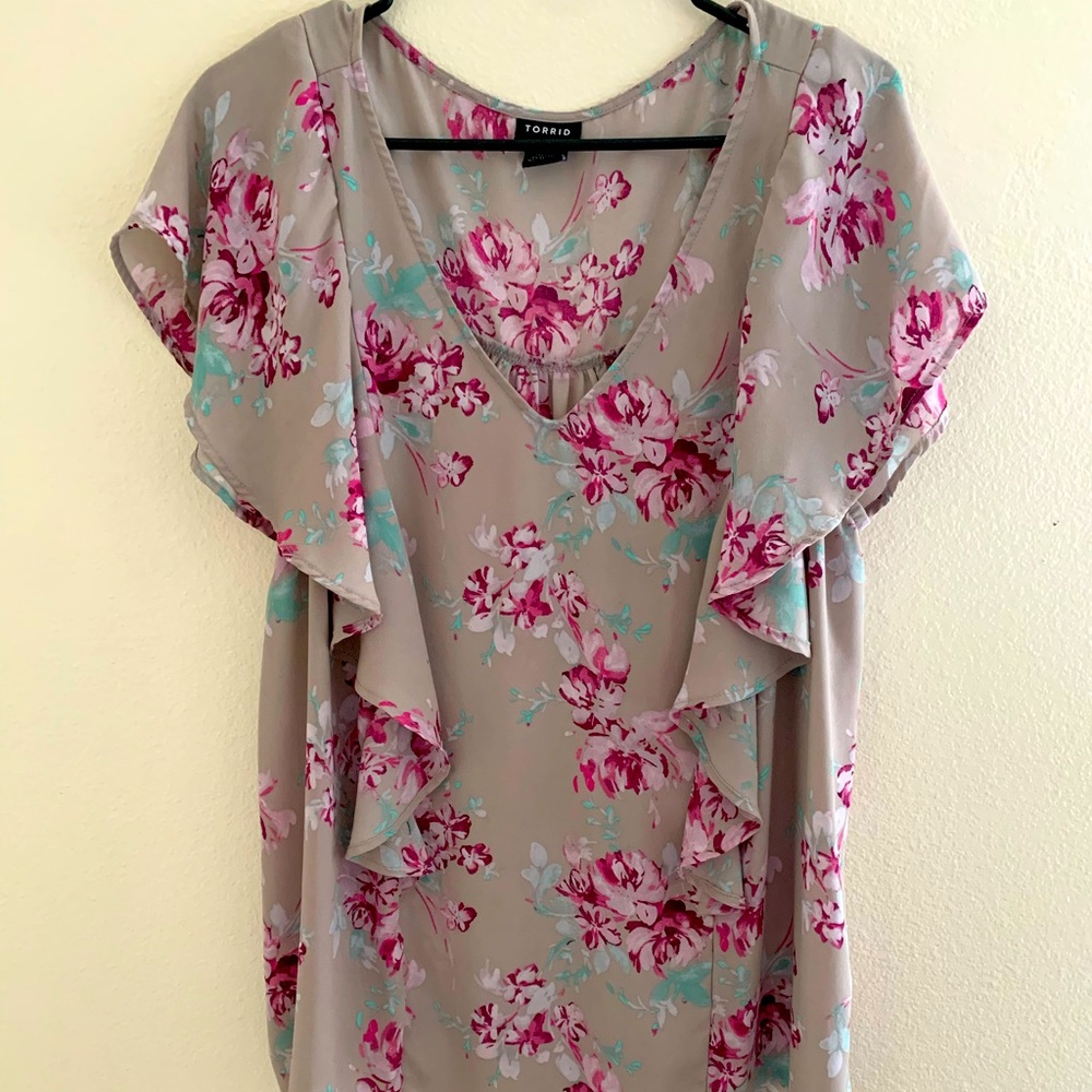 TORRID Floral Blouse
